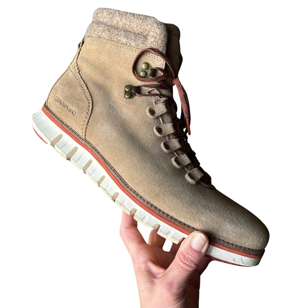 Cole Haan Zero Gravity Waterproof Hiking Boots Leather Lace Up Outdoor Size 10